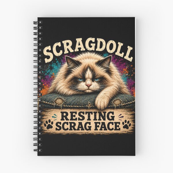 Artikelvorschau, Lustiges Ragdoll-Katzen-T-Shirt mit dem grimmigen Gesicht | Geschenk für Grumpy-Cat-Liebhaber entworfen und verkauft von EverclearDesign.