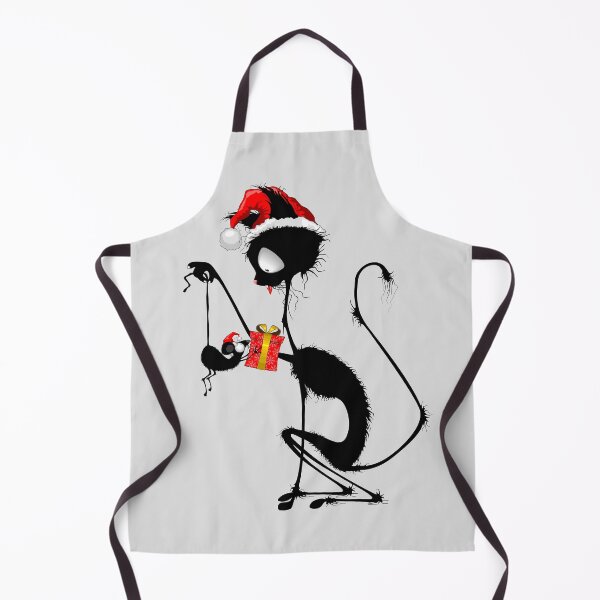 Item preview, Funny Christmas Black Cat and Mouse Santa Holiday designed and sold by BluedarkArt.