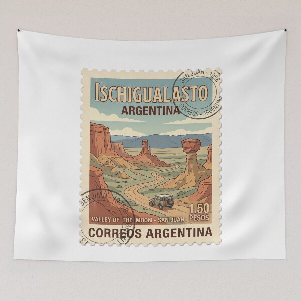 Item preview, Ischigualasto Argentina Valley Of The Moon Travel Stamp designed and sold by k3rstman1.