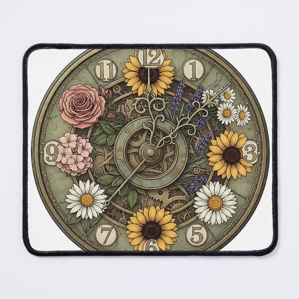 Item preview, Vintage Floral Botanical Clock Face designed and sold by Michaelragheb.