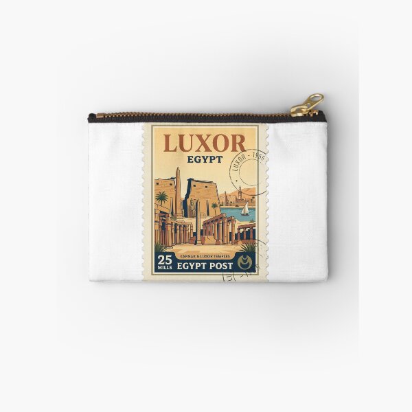 Item preview, Vintage Luxor Egypt Karnak Temples Travel Stamp designed and sold by k3rstman1.