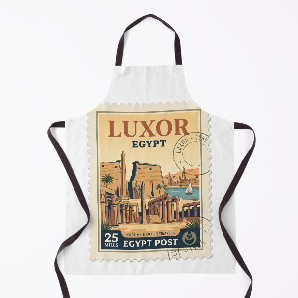 Item preview, Vintage Luxor Egypt Karnak Temples Travel Stamp designed and sold by k3rstman1.