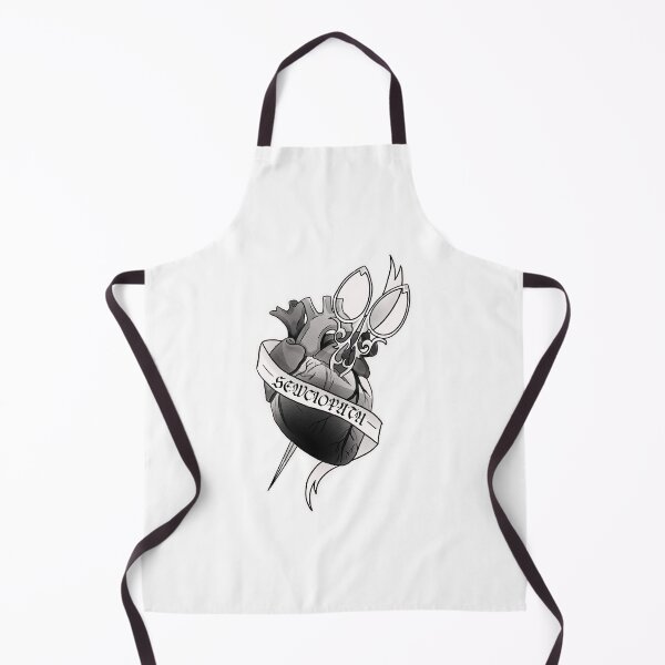 Item preview, Sewciopath - Funny Gothic Sewing Pun Anatomical Heart Tattoo designed and sold by suzysworld.