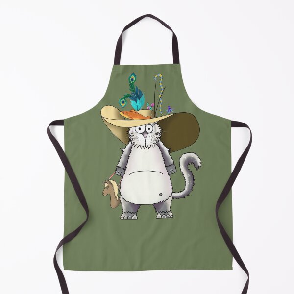 Item preview, Whimsical White Cat Royal Ascot Flamboyant Hat Illustration designed and sold by Englandbear.
