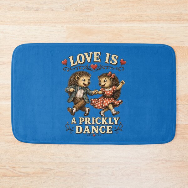 Item preview, Twist Dancing Hedgehogs – Vintage Retro Woodland Couple designed and sold by Alpine-Ink.