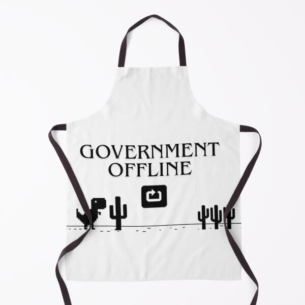 Item preview, Government Offline | Funny Government Shutdown Dinosaur Parody designed and sold by Palette & Hue.