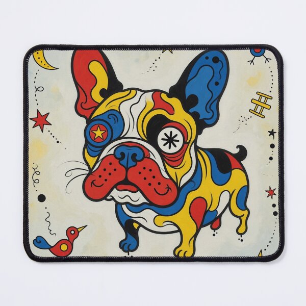 Item preview, Playful French Bulldog in Miró-Inspired Pop Art designed and sold by cipoprimo.