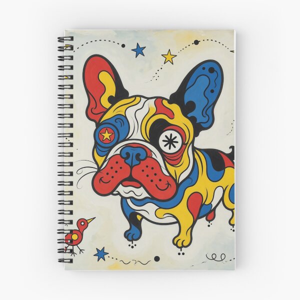 Item preview, Playful French Bulldog in Miró-Inspired Pop Art designed and sold by cipoprimo.