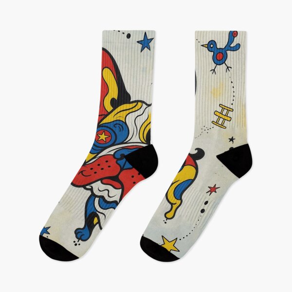 Item preview, Playful French Bulldog in Miró-Inspired Pop Art designed and sold by cipoprimo.
