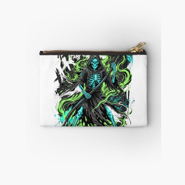 Item preview, Grim Reaper Toxic Green Flame Graphic Illustration designed and sold by misbahsiro.