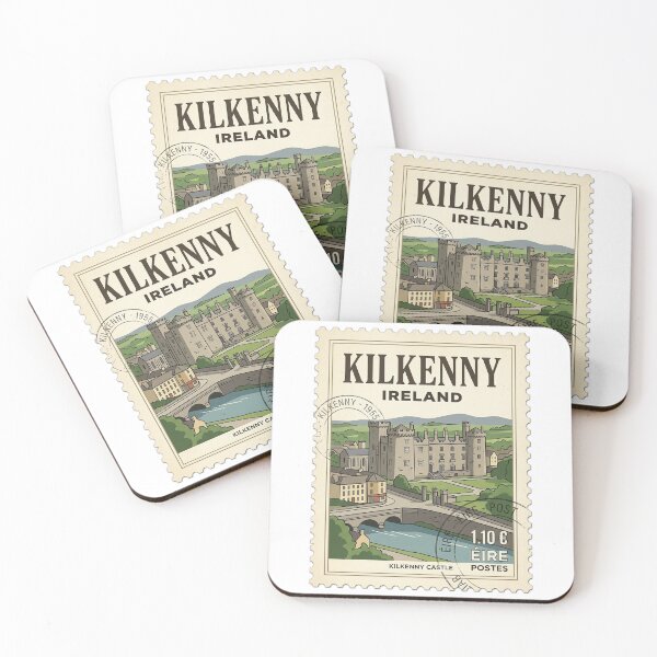 Item preview, Vintage Kilkenny Castle Ireland Travel Stamp designed and sold by k3rstman1.
