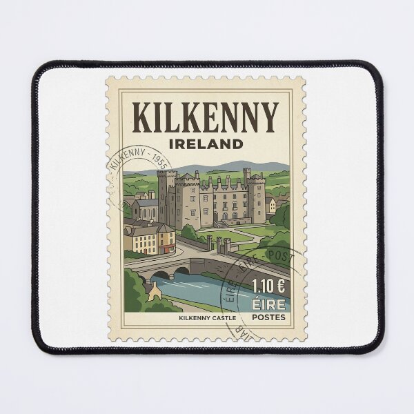 Item preview, Vintage Kilkenny Castle Ireland Travel Stamp designed and sold by k3rstman1.