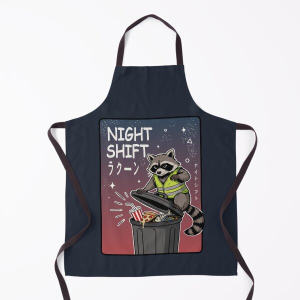 Item preview, Night Shift Funny Raccoon designed and sold by SakuraHaven.