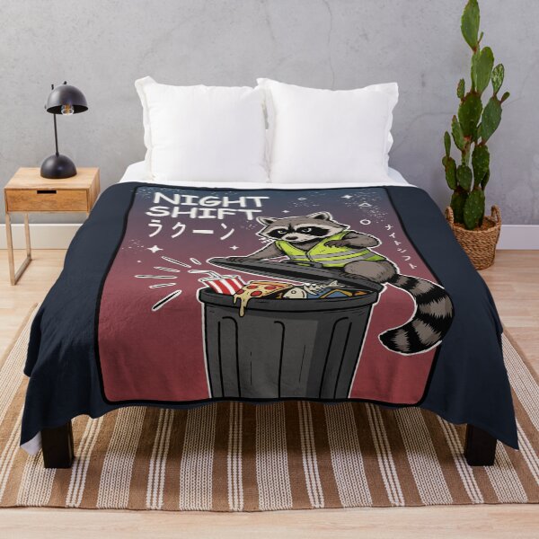 Item preview, Night Shift Funny Raccoon designed and sold by SakuraHaven.