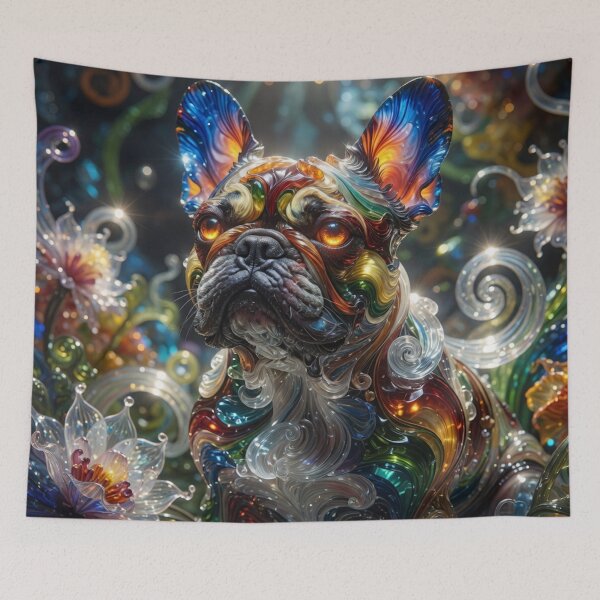 Item preview, Luminous Glass French Bulldog designed and sold by cipoprimo.
