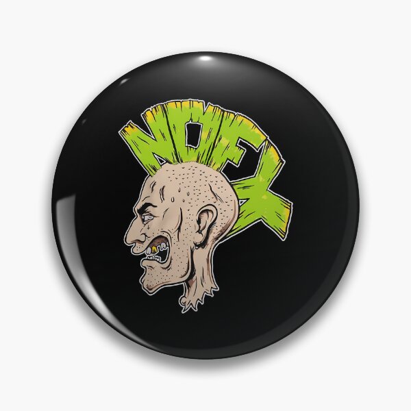 Item preview, NOFX Punk Rock Band Angry Face Cartoon Logo designed and sold by damjanis.