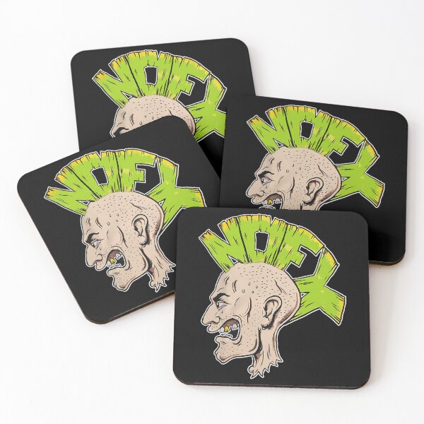 Item preview, NOFX Punk Rock Band Angry Face Cartoon Logo designed and sold by damjanis.