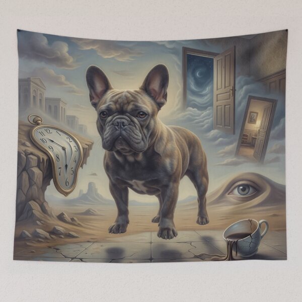 Item preview, Surreal French Bulldog Dreamscape designed and sold by cipoprimo.