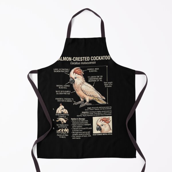 Item preview, Salmon Crested Cockatoo Scientific Anatomy Ornithology Parrot Lover designed and sold by dian-rody-crest.