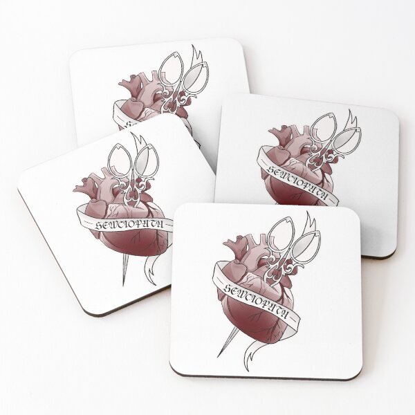 Item preview, Sewciopath - Funny Gothic Sewing Pun Anatomical Heart Tattoo designed and sold by suzysworld.