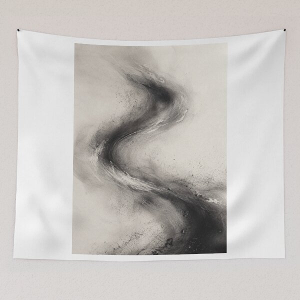 Item preview, Museum Collection – The Language of Charcoal No.1 | Smoke | Abstract Charcoal Wall Art designed and sold by SEIMEI2025.