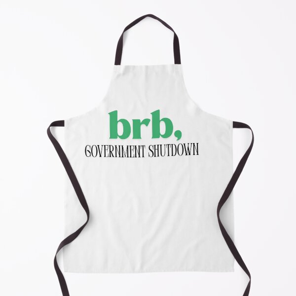 Item preview, BRB | Funny Government Shutdown Minimalist Typography designed and sold by Palette & Hue.