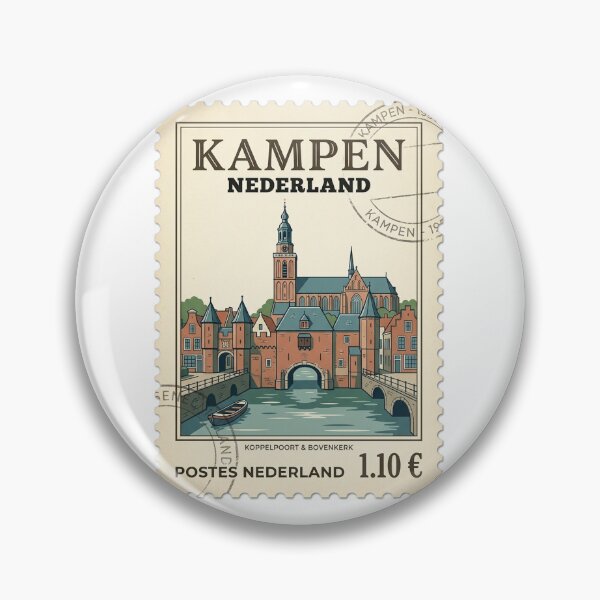 Item preview, Kampen Netherlands Vintage Travel Stamp designed and sold by k3rstman1.