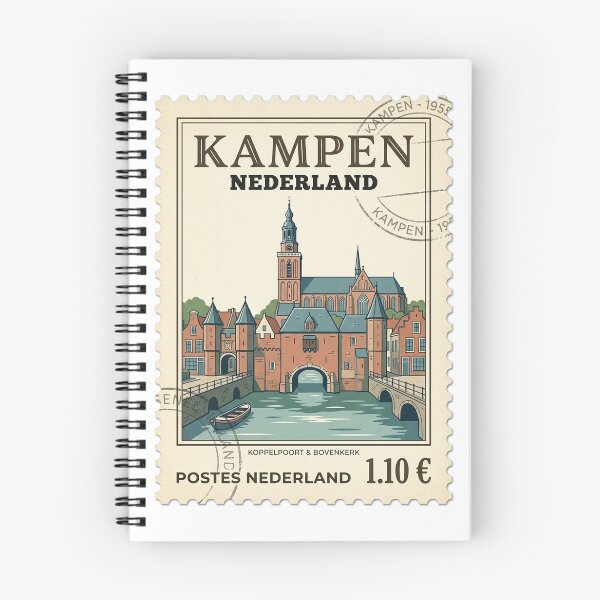 Item preview, Kampen Netherlands Vintage Travel Stamp designed and sold by k3rstman1.