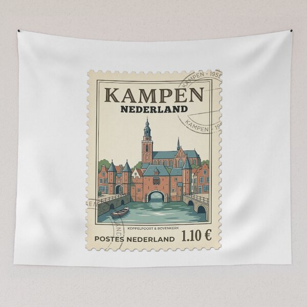 Item preview, Kampen Netherlands Vintage Travel Stamp designed and sold by k3rstman1.