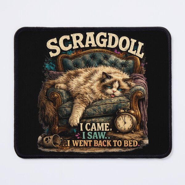 Item preview, Scragdoll – I Came, I Saw, I Went Back to Bed | Funny Lazy Ragdoll Cat Shirt | Grumpy Cat Lover Gift designed and sold by EverclearDesign.