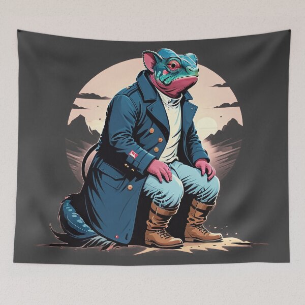 Item preview, Chameleon sitting on a rock designed and sold by tarkone.