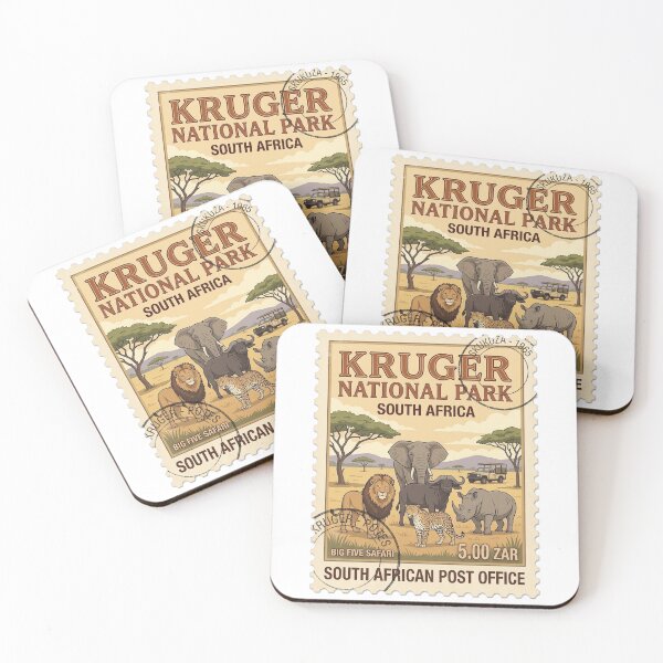 Item preview, Kruger National Park Big Five Safari Travel Stamp designed and sold by k3rstman1.