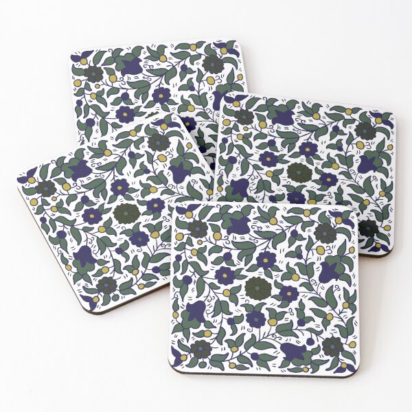 Item preview, Palestine Hebron Ceramic Pattern, Vintage Palestinian Traditional Jerusalem Art -Green designed and sold by Hurriyyatee.