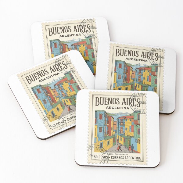 Item preview, Vintage Buenos Aires Argentina Travel Stamp La Boca designed and sold by k3rstman1.