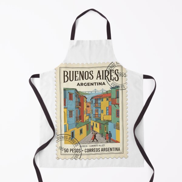 Item preview, Vintage Buenos Aires Argentina Travel Stamp La Boca designed and sold by k3rstman1.