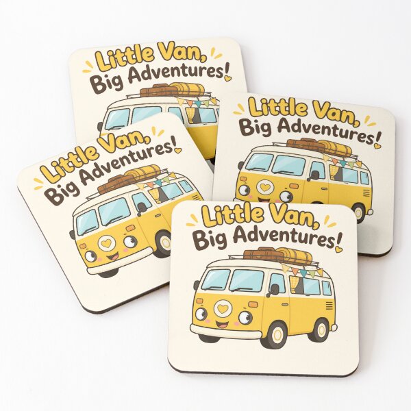 Item preview, Little Van Big Adventures Cute Campervan Illustration designed and sold by Cerys-GS.