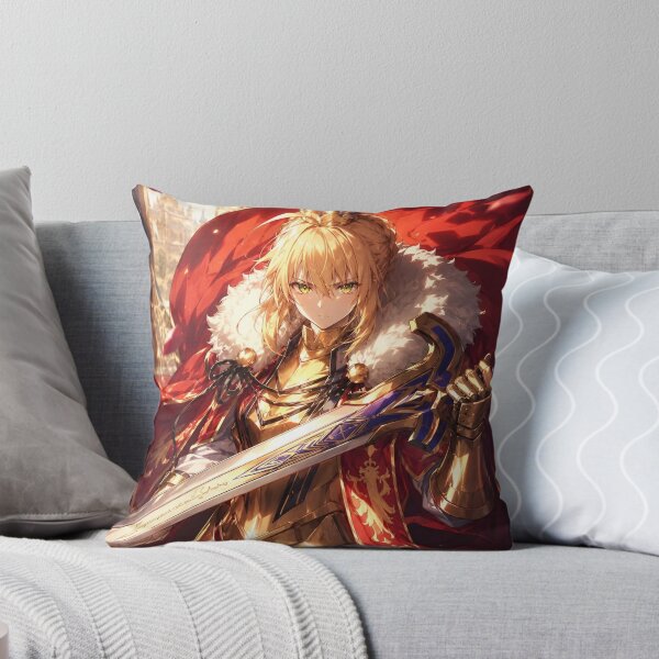 Item preview, Saber | Golden Crowned Knight Queen | Anime-Inspired Royal Warrior Fantasy Art designed and sold by Dyan4.