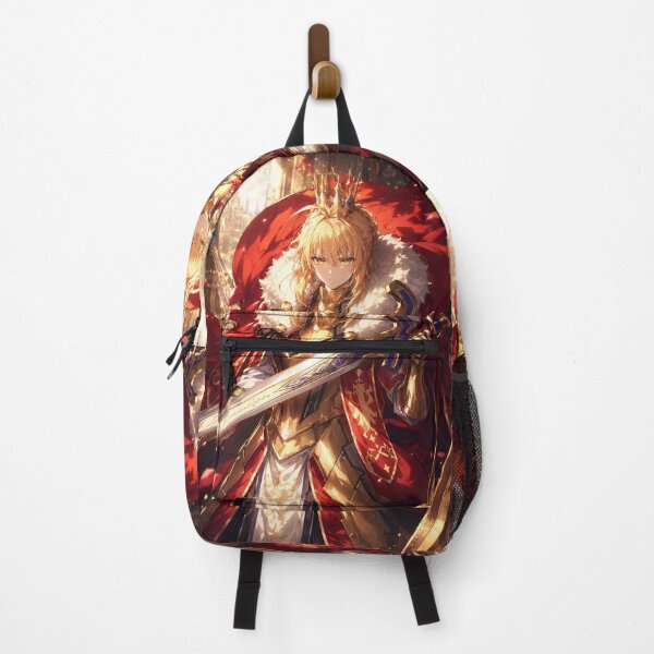 Item preview, Saber | Golden Crowned Knight Queen | Anime-Inspired Royal Warrior Fantasy Art designed and sold by Dyan4.