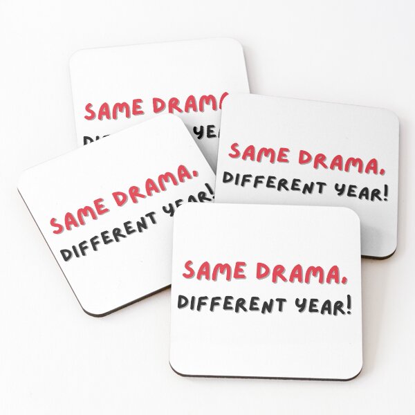 Item preview, Same Drama, Different Shutdown | Funny Government Shutdown Typography designed and sold by Palette & Hue.