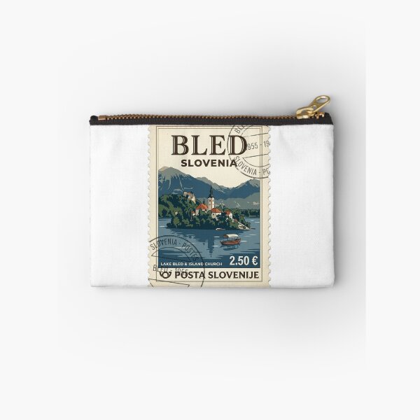 Item preview, Vintage Lake Bled Slovenia Travel Stamp designed and sold by k3rstman1.