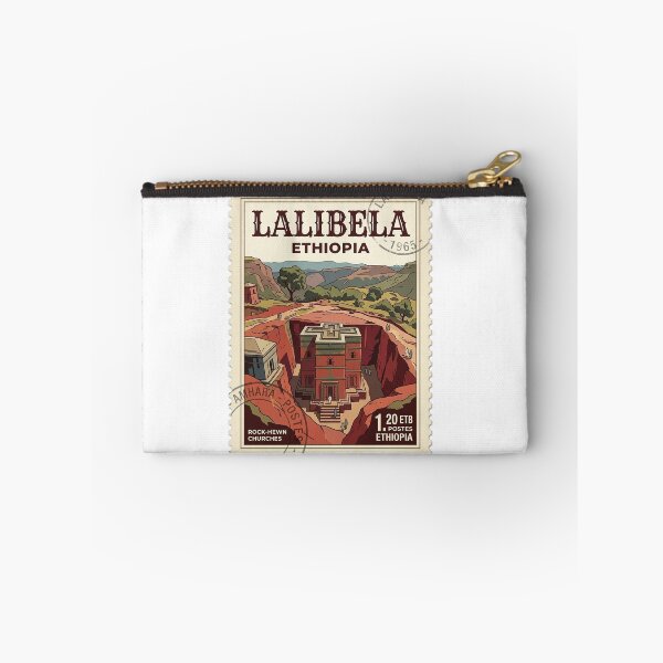 Item preview, Lalibela Ethiopia Rock-Hewn Churches Vintage Travel Stamp designed and sold by k3rstman1.