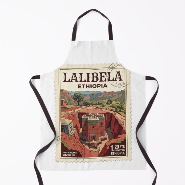 Item preview, Lalibela Ethiopia Rock-Hewn Churches Vintage Travel Stamp designed and sold by k3rstman1.