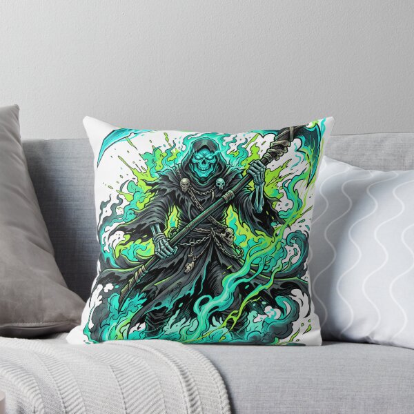 Item preview, Grim Reaper Toxic Green Inferno Graphic designed and sold by misbahsiro.