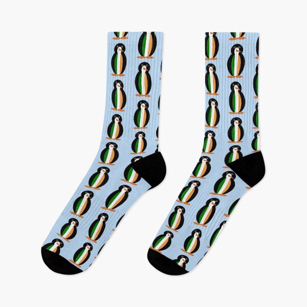 Item preview, Ms. Penguin Wearing the Irish Flag designed and sold by AuntieShoe.