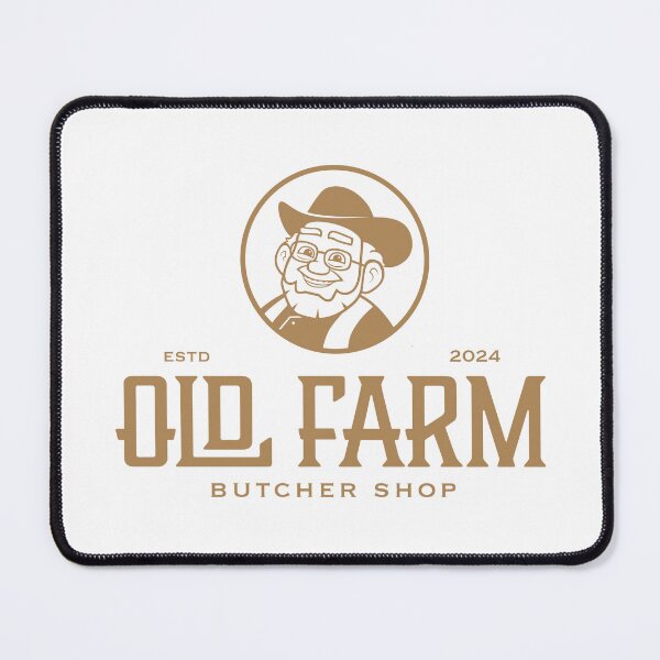Item preview, Old Farm Butcher Shop Vintage Farmer Logo Vector Design designed and sold by ccabatu.