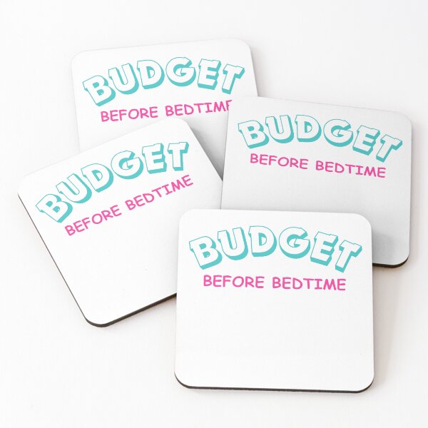 Item preview, Budget Before Bedtime | Funny Government Shutdown Typography designed and sold by Palette & Hue.