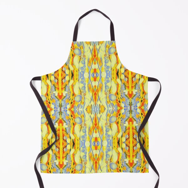 Item preview, Digital kaleidoscopic mirrored design in vibrant orange yellow colors designed and sold by Fayes4Art.