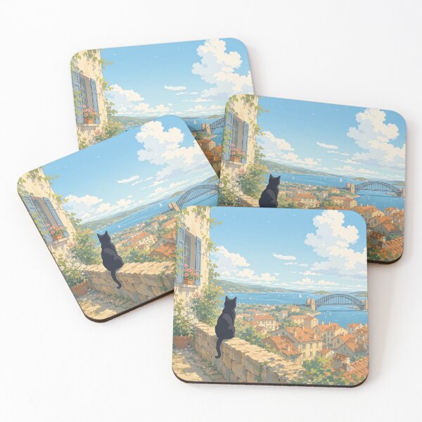 Item preview, Black Cat and Harbour Bridge designed and sold by andreisky.