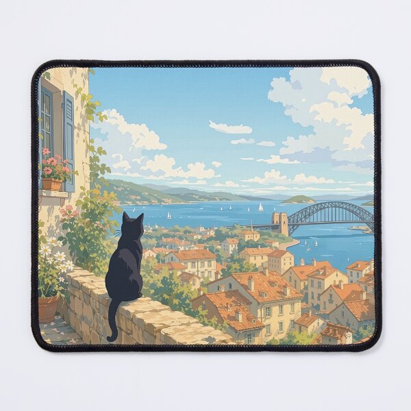 Item preview, Black Cat and Harbour Bridge designed and sold by andreisky.