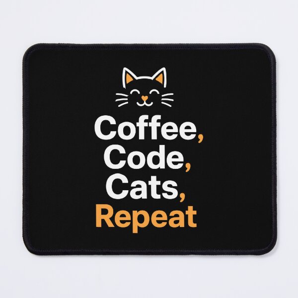 Item preview, Cat Lover and Programmer Daily Routine Funny designed and sold by AntiqueImages.